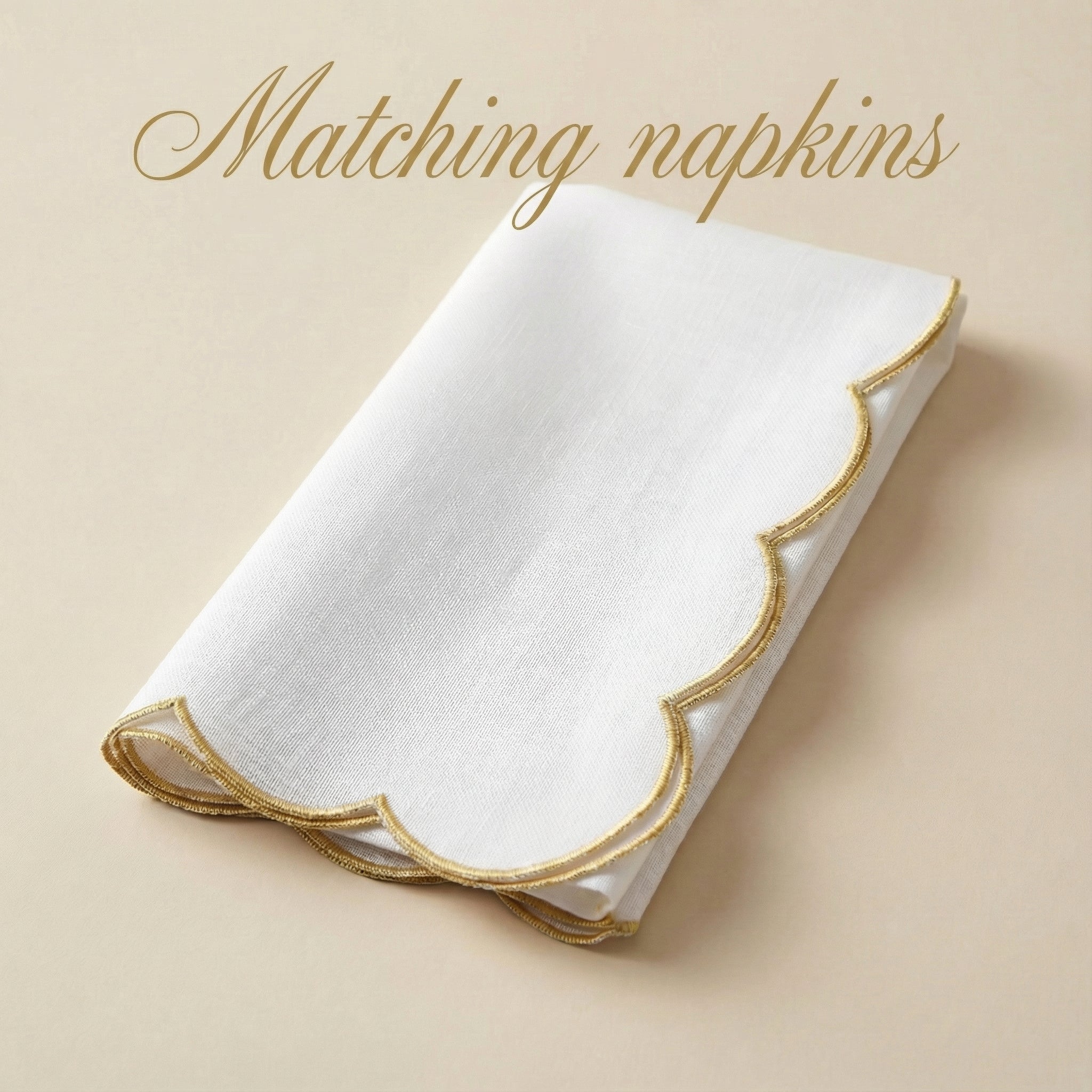 Praline Home Scalloped Tablecloth - Thumbnail 4