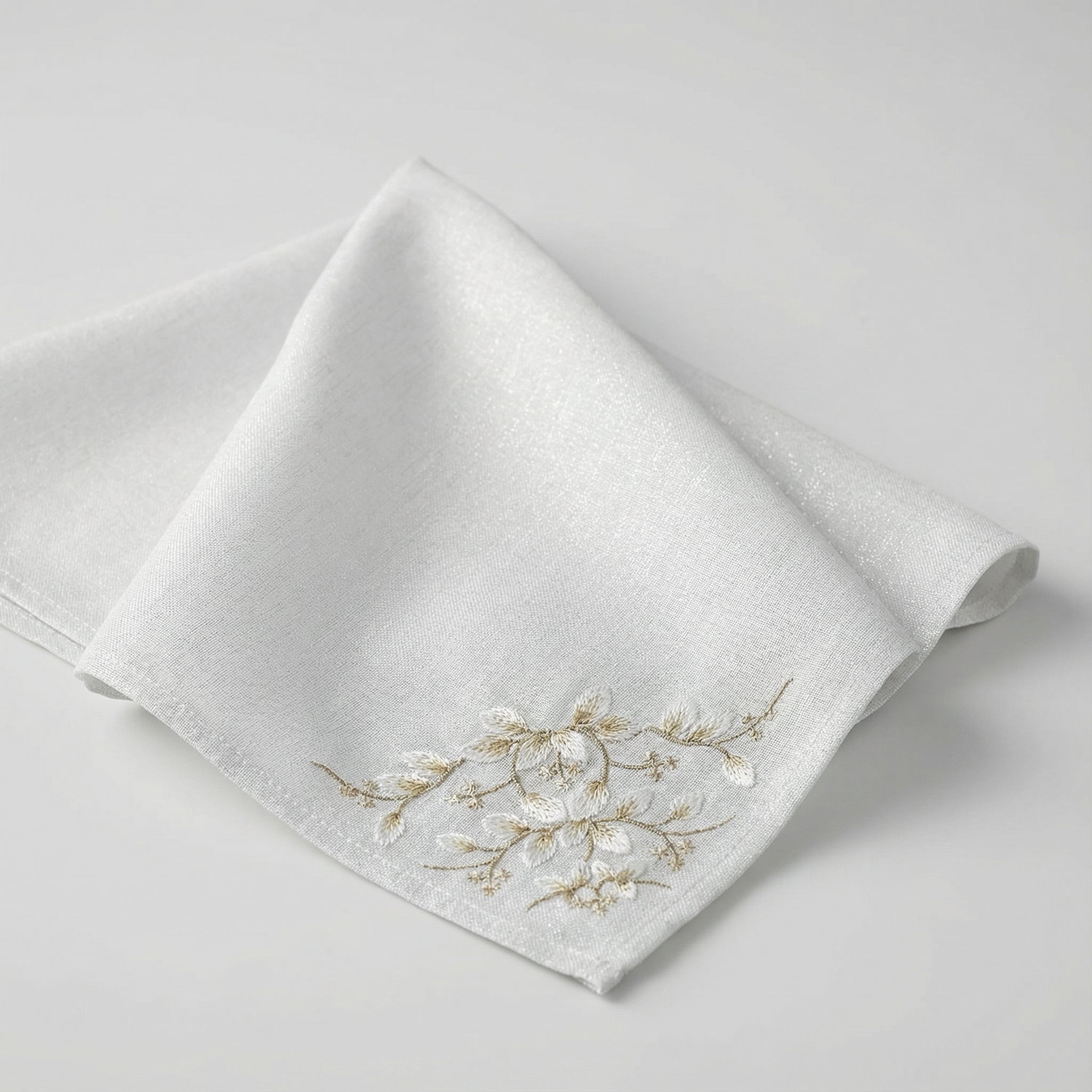 Embroidered Shimmer Tablecloth